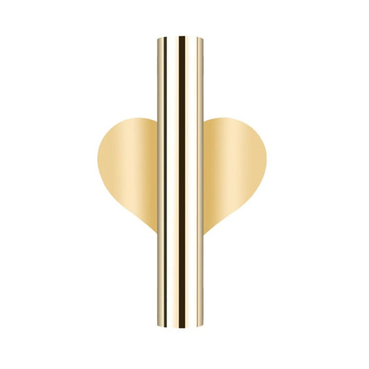 Modern Dried Flower Holder - Wall Mounted Flower Tube for Display on Doors, Walls, Porches - color: Love Gold