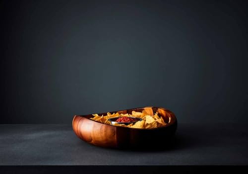 nambe Butterfly Collection Chip & Dip Serving Tray and Bowl | 2-Piece Set | Metal Dip Bowl for Salsa and Guacamole | Large Party Platter for Vegetables, Snacks, or Chips | 16-Inch