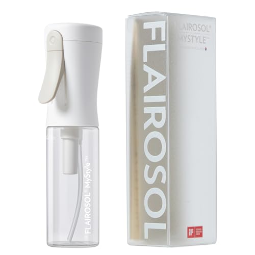 FLAIROSOL MyStyle Travel Continuous Spray Bottle, 3.04oz/90ml, White | Ultra fine continuous mist for face, hairstyling, salon, cleaning, beauty, toners, hydration & makeup - color: White, style: 1 Pack