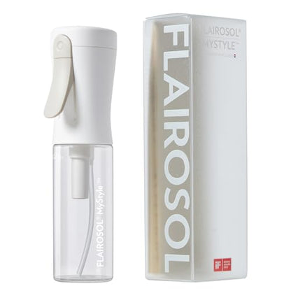 FLAIROSOL MyStyle Travel Continuous Spray Bottle, 3.04oz/90ml, White | Ultra fine continuous mist for face, hairstyling, salon, cleaning, beauty, toners, hydration & makeup - color: White, style: 1 Pack