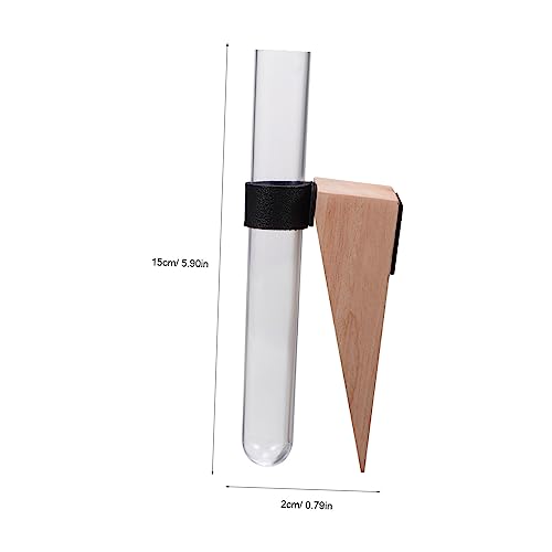 GLEAVI 2 Sets Hanging Test Tube Hydroponic Plant Vases for Indoor Wall Decor Plastic Propagation Stations Air Plant Holders for Home and Office