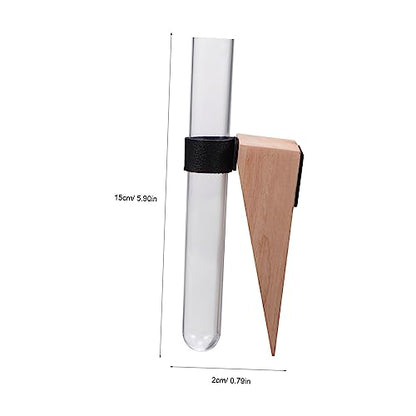 GLEAVI 2 Sets Hanging Test Tube Hydroponic Plant Vases for Indoor Wall Decor Plastic Propagation Stations Air Plant Holders for Home and Office