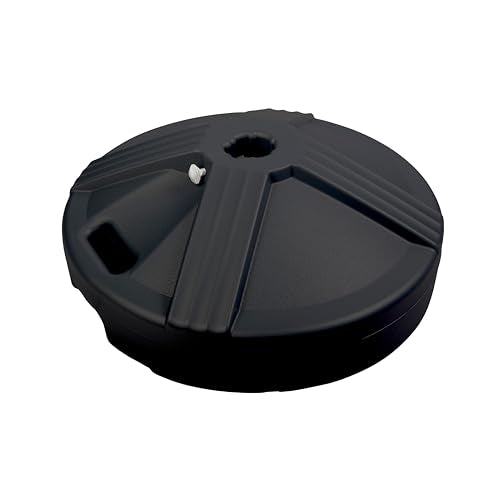 US Weight Durable 50 Pound Fillable Umbrella Base Designed to be Used with a Patio Table - color: Black