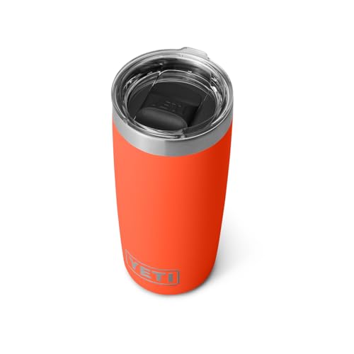 YETI Rambler 10 oz Tumbler, Stainless Steel, Vacuum Insulated with MagSlider Lid, Papaya - color: Papaya