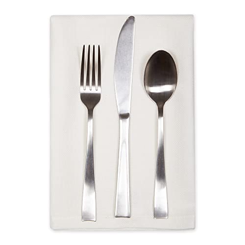 DII Variegated Tabletop Collection, Napkin Set, 20x20, Off-White, 6 Piece - color: Off-white, size: 20" x 20" (Set of 6)