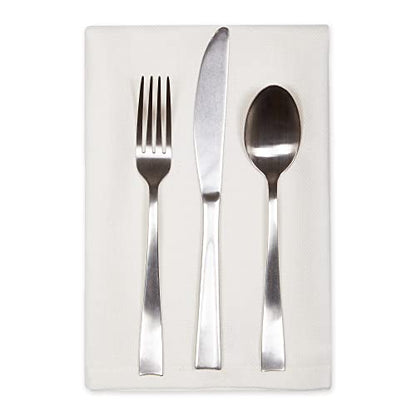 DII Variegated Tabletop Collection, Napkin Set, 20x20, Off-White, 6 Piece - color: Off-white, size: 20" x 20" (Set of 6)