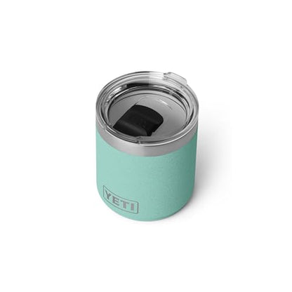 YETI Rambler 10 oz Ceramic Lined Lowball 2.0, Vacuum Insulated with MagSlider Lid, Sea Stone - color: Sea Stone-Textured