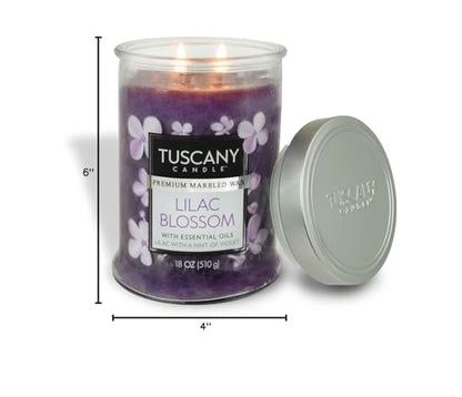 Tuscany Candle Lilac Blossom: Lilac and Violet Scented Candle, 18 oz