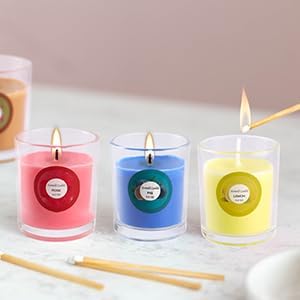 20 Pack Strong Scented Candles Gift Set with 10 Fragrances for Home and Women, Aromatherapy Soy Wax Glass Jar Candle - color: 20PackRainbow