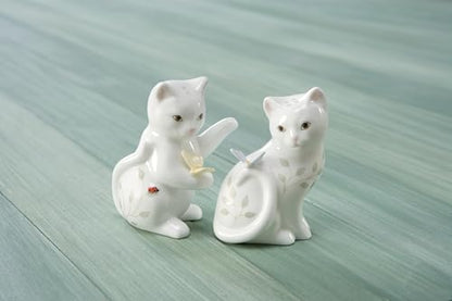 Lenox Butterfly Meadow Figural Kitten Salt and Pepper Set - - style: Salt & Pepper Set, Kitten