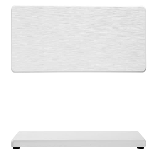 2PCS 7"x3.5" Water Absorbing Bathroom Sink Vanity Trays, Diatomite Stone Quick Drying Mat for Kitchen Counter, Dish Rack Dispenser Sponge Holder Caddy Organizer, White, 7"x3.5" - color: 2 Pack - Ivory, size: 7" x 3.5"