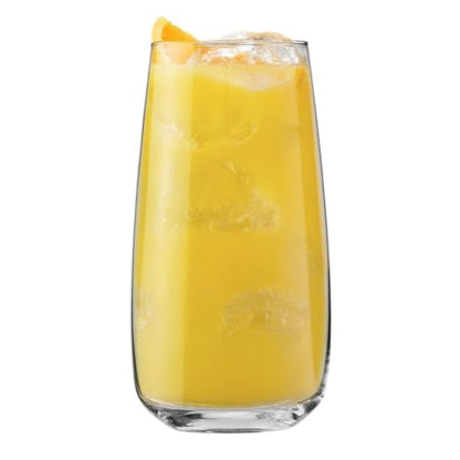 KROSNO Water Glasses Set of 6, 23.7 oz, Modern Collection | Drinking Glasses, Lead-Free Crystal Glassware, Juice Glasses, Water Glass Set, Dishwasher Safe, Made in Europe - size: 21 fl oz (Set of 6)