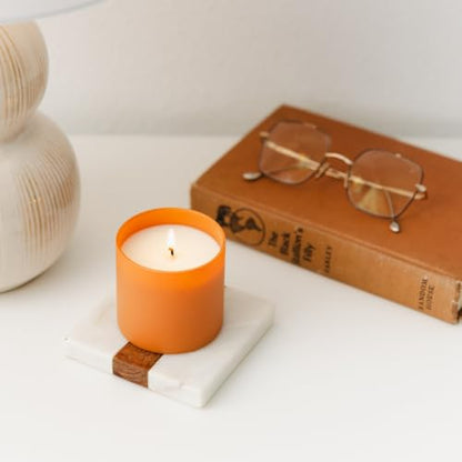Dignity Series Cedar & Tobacco Scented Candle - 35 Hour Burn | 35 Hour Burn - Made in the USA Luxury Clean Soy Wax Candles - Long Lasting Glass Jar Candle for Home - 1 Wick - 5.3oz - color: Cedar + Tobacco