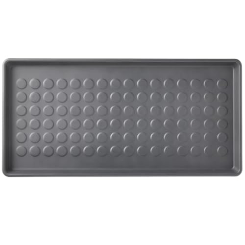 Indoor Outdoor Shoe Tray, 28 x 14 inches, Gray, Using a Shoe mat Protects Your Floor from Dirt and Gravel