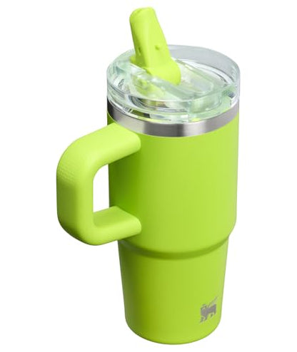 STANLEY Quencher ProTour Flipstraw Tumbler, 14 oz, Chartreuse | Built-In Straw & Handle | Cupholder Compatible for Travel | Leakproof Insulated Stainless Steel Cup | BPA-Free - color: Chartreuse, size: 14 Ounces