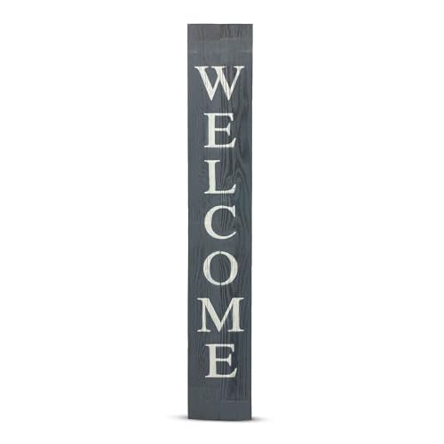 BARNWOODUSA Wooden Welcome Sign for Front Door 5 Foot, 5-Foot, SlateBlue | Stylish Farmhouse Decor: If you love the rustic look that farmhouse style decor adds to a cozy house, this welcome porch - color: SlateBlue