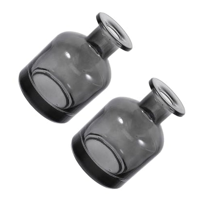 Didiseaon 2pcs Glass Diffuser Bottles Containers for Home and Car Stylish Cylindrical Design Durable and Easy to Clean for Scent Diffusion - color: Blue
