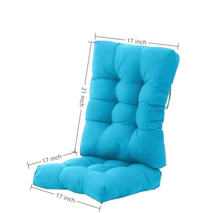 Rocking Chair Cushion, Set of Seat & Back Cushion with Ties for Indoor Rocker (Light Gray) - color: Light Gray