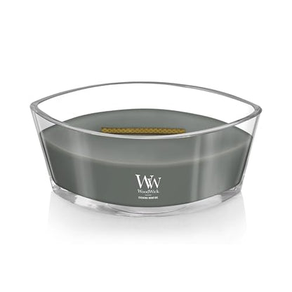 WoodWick Evening Bonfire Holiday Candle Gifts for Women and Men, 16 oz Ellipse Candle with Crackling Wick (Pack of 2) - color: Evening Bonfire, size: 16oz (Pack of 2)