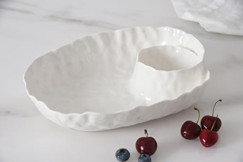 Willow, Oval Chip & Dip, 12" x 9" x 2.5"