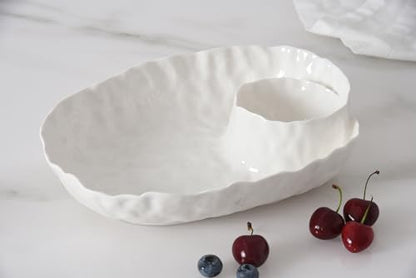 Willow, Oval Chip & Dip, 12" x 9" x 2.5"
