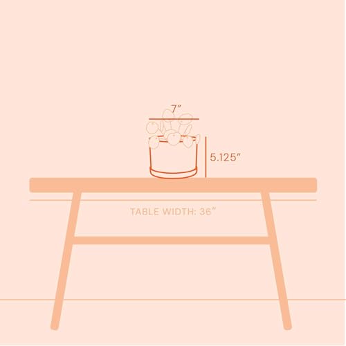 Bloem Mathers 6" Plastic Planter - Modern Indoor Pot with Drainage Holes and Saucer Tray, Dusty Rose - color: Dusty Rose, size: 6 "