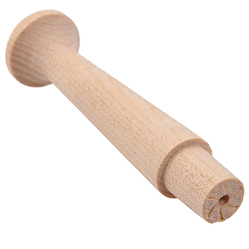 Hardwood Shaker Peg Rack or Wooden Pegs for Hanging | Pack of 10 | Wooden Wall Hooks, Hat or Towel Hook, Hardware for Thing Hanging | UA-33-BWSP - size: 3 1/2" x 7/8"