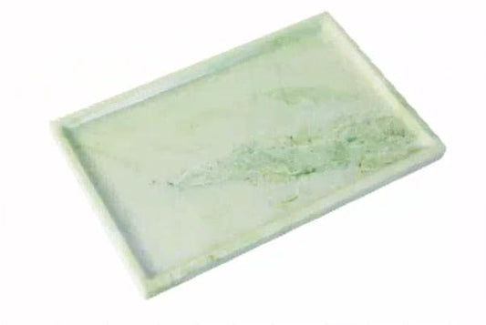 Real Luxurious Natural Marble Vanity Tray Genuine Marble Storage Tray for Home Decor Stone Tray for Bathroom/Kitchen/Vanity/Dresser,Plate Holder for Tissues, Candles, Towel - color: Fresh-green