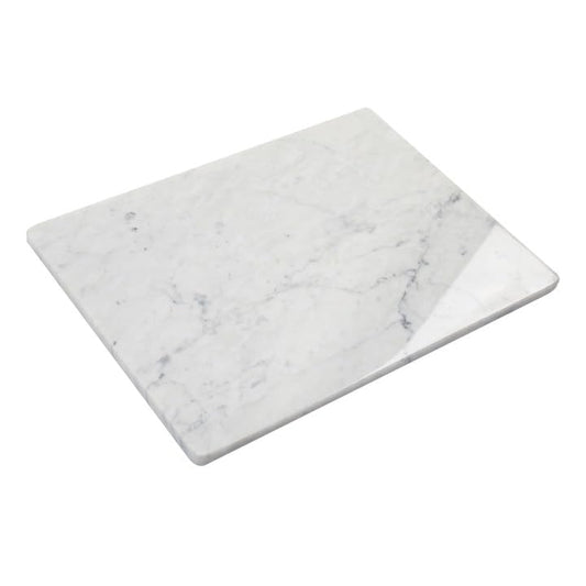 Italian Carrara White Marble Cutting Board For Kitchen 16x12 Inch Stone Pastry Board With Non-Slip Feet For Baking, Cheese, Charcuterie, Chocolate - color: Carrara White, size: 16"L x 12"W