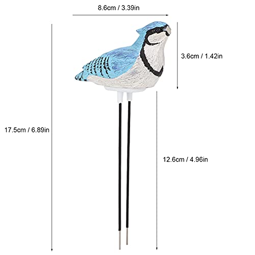Watering Alarm Bird Plant Soil Tester, Hygrometer Sensor Gardening Tool, for Planter Water Remind Warining Alert(Battery Included)(Blue)