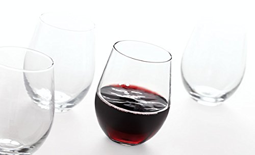 Anchor Hocking Vienna Stemless Red Wine Glasses, 20 oz (Set of 4) - color: Red Wine