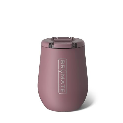 BrüMate Uncork'd 14oz Insulated Wine Tumbler, Rose Taupe | 100% Leakproof, Locking Lid, Insulated Stainless Steel, Travel & Outdoors, Glass-Free Zone Friendly, 4+ Hours Cold - color: Rose Taupe