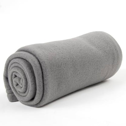 50x60 Throw Blankets, Ultra Soft Hypoallergenic Fleece Fall Throw Blanket for Livingroom, Couch, Chair, Bed, Grey Heather - color: Heather Grey