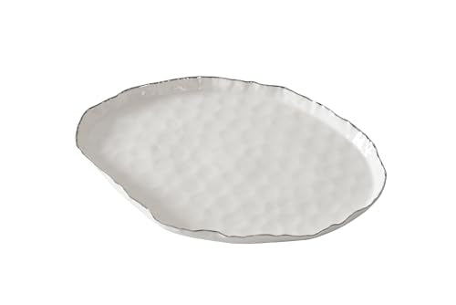 Portofino Plata, Large Oval Platter, 17.75" x 11.75" x 1.25" - size: Large