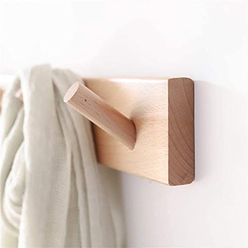Coat Hooks for Wall Modern Sleek Wooden Peg Rail/Coat Rail with 3-8Coat Hooks for Jackets Dressing Gowns Scarves and Towels/Wall Mounted Coat Rack Stylish Wall-Mounted Coat Rack for Wall