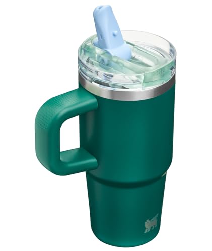 STANLEY Quencher ProTour Flipstraw Tumbler, 14 oz, Emerald Honeydew | Built-In Straw & Handle | Cupholder Compatible for Travel | Leakproof Insulated Stainless Steel Cup | BPA-Free - color: Emerald Honeydew, size: 14 Ounces