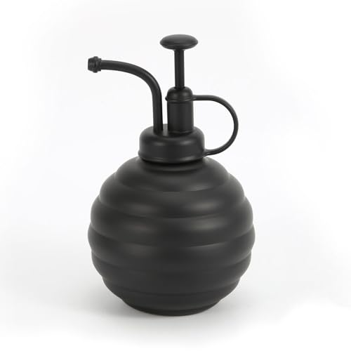 Plant Mister Spray Bottle, 500ml/17oz, Vintage Style Water Sprayer (Black) - color: Black