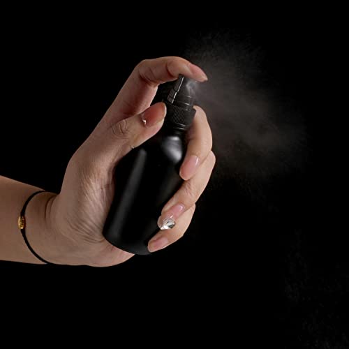 NOOEEISS Frosted Black Glass Small Spray Bottle 2 oz 24 Packs,Fine Mist Sprayer Small Clear Bottles,Refillable Containers mini spray bottles for Cleaning Solutions and Skin Care (Frosted Black 24pcs) - color: Black Frosted, size: 24Pack