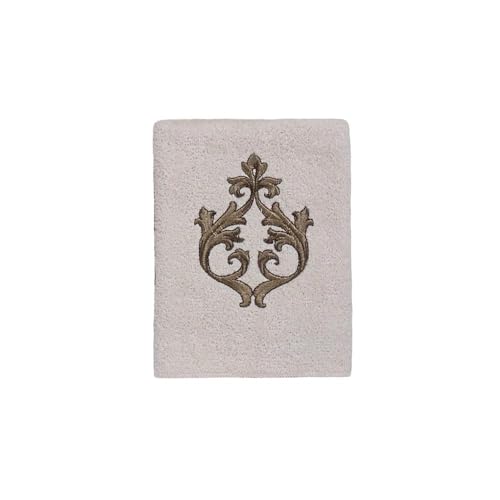 Avanti Linens - Washcloth, Soft & Absorbent Cotton Towel (Monaco Collection, Ivory) - color: Ivory, size: Washcloth