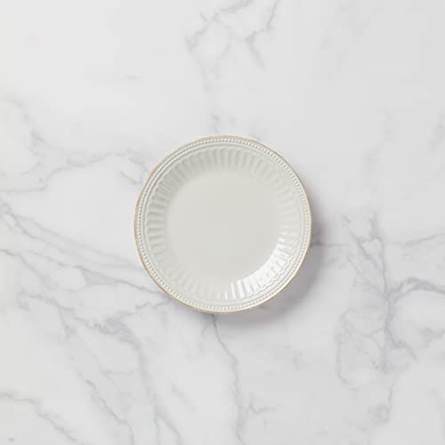 Lenox White French Perle Groove Accent Plate, 1.30 LB - style: Accent Plate