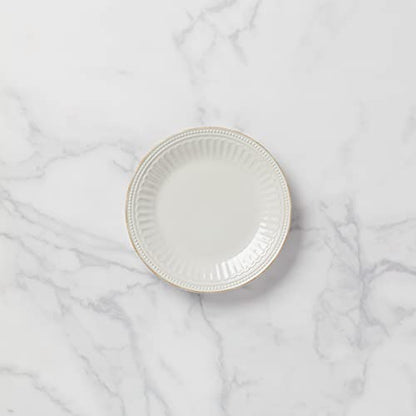 Lenox White French Perle Groove Accent Plate, 1.30 LB - style: Accent Plate
