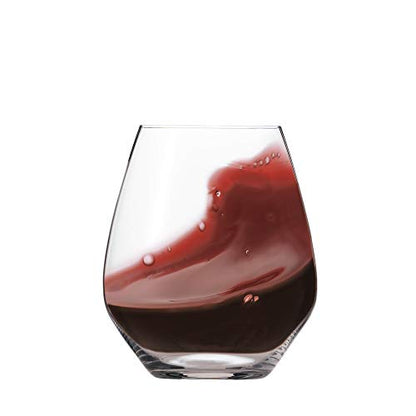 Spiegelau Authentis All Purpose Tumblers, Elegant Crystal Clear Stemless Glasses for Red and White Wines for Housewarming Gifts, Holiday Celebrations, Picnic, Home Bar, 22 oz, Set of 4 - style: XL tumbler
