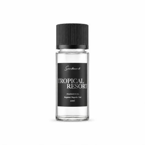 Scentiment Tropical Resort Diffuser Oil - Fragrance Oil Refill - 0.68 fl oz | Premium Hotel Scent with Notes of Bergamot, Magnolia & Oud, hotel-inspired aromatherapy home fragrance oil, for air diffusers - size: 0.68 Fl Oz (Pack of 1)