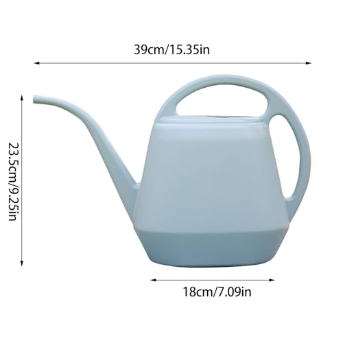 1 Gallon Watering Can Indoor Plants, 2026 Long Spout Large Capacity Modern Plastic Watering Can with Ergonomic Handle,Outdoor Watering Can for Flower Plants House Bonsai Garden Patio Office - color: Gray