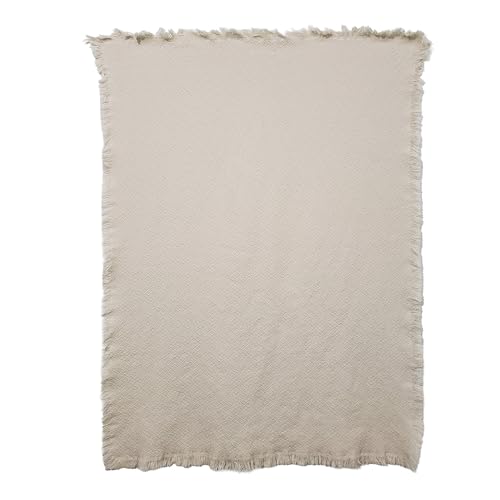 Pure Country Weavers Brittany Natural Weave Blanket - Gift Tapestry Throw Woven from Cotton - Made in The USA (69x48) - color: Brittany
