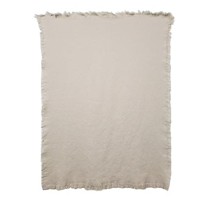 Pure Country Weavers Brittany Natural Weave Blanket - Gift Tapestry Throw Woven from Cotton - Made in The USA (69x48) - color: Brittany