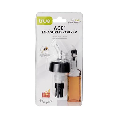 True Ace Measured Liquor Pour Spout, 1 Ounce Pourer, Fits Standard Liquor Bottles, Bar & Cocktail Accessories, Plastic, Set of 1 - size: 1oz