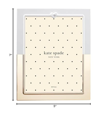 Kate Spade New York Love 8X10 Frame, 2.40 LB, Metallic | gold-plated stainless steel with enamel | holds an 8x10 photo | 11.25 inch height, wedding keepsake gift - style: Picture Frame, 8x10