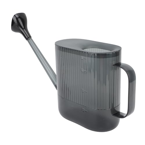 Tnfeeon Watering Can, Watering Cans Long Spout Design Wide Application for Garden Flower House Plants Home Backyard Villa Can, 1.8L Indoor Plants Garden Tools Long Spout Nan (Gray) - color: Gray