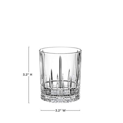 Spiegelau Perfect Serve Single Old Fashioned Glass Set, Set of 4 Lowball Cocktail Glasses, European-Made Lead-Free Crystal, Dishwasher Safe, Professional Quality Cocktail Glass Gift Set, 9.5 oz - style: S.O.F. glass